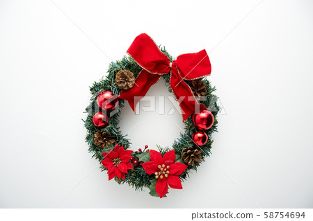 Christmas holiday greeting design mockup on white 58754694