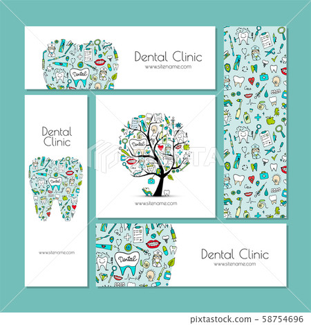 Business cards design, dental clinic Business cards design, dental clinic 58754696
