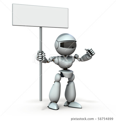 AI robot displaying intention 58754899