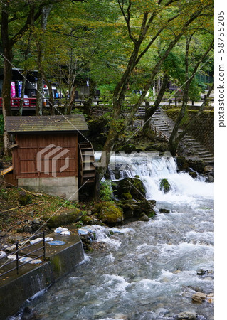 Ryusen-dong after the fall typhoon of Iwaizumi 58755205