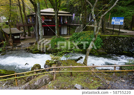 Ryusen-dong after the fall typhoon of Iwaizumi 58755220
