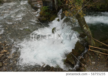 Ryusen-dong after the fall typhoon of Iwaizumi 58755235