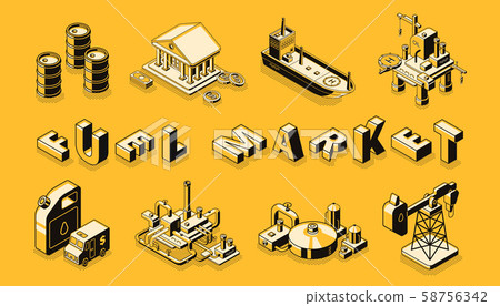 Fuel market isometric landing page template Fuel market isometric landing page template 58756342