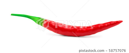 red hot chili peppers isolated on white background red hot chili peppers isolated on white background 58757076