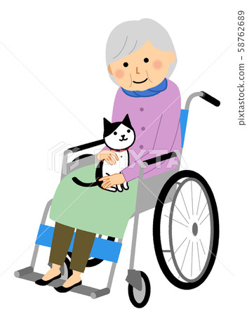 動物治療動物和老人 58762689