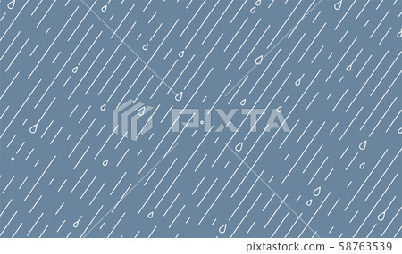 Rain vector pattern. Rainy season background in... - Stock Illustration  [58763539] - PIXTA