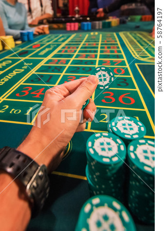 Casino, gambling and entertainment concept Casino, gambling and entertainment concept 58764197