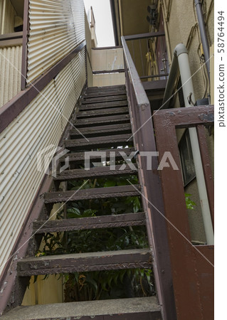 Old staircase Old staircase 58764494