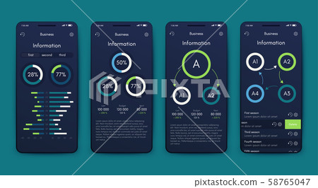 Different UI, UX, GUI screens and flat web icons Different UI, UX, GUI screens and flat web icons 58765047