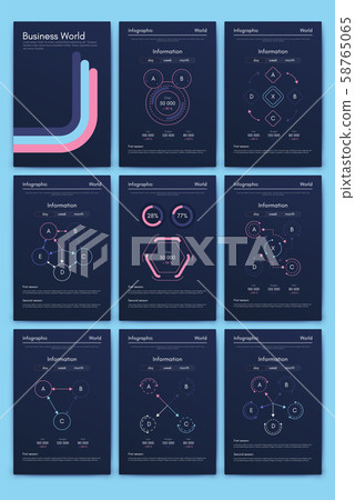 Modern infographic vector concept. Business Modern infographic vector concept. Business 58765065