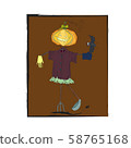 Halloween holiday. cute pumpkin character 58765168