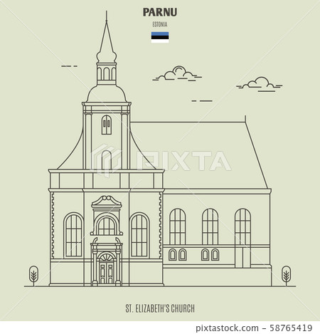 St. Elizabeth's Church in Parnu, Estonia  58765419