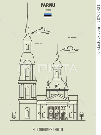 St. Catherine's Church in Parnu, Estonia  58765421