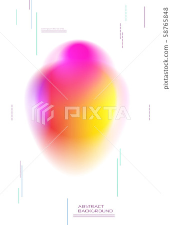 Vector abstract background, Composition colorful fluid abstraction, holographic and gradient color design for backgrounds. Layout template for banner, poster, wallpaper, flyer, brochure 58765848