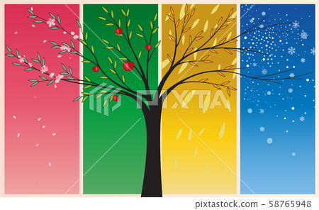 Seasons spring, summer, autumn, winter Seasons spring, summer, autumn, winter 58765948