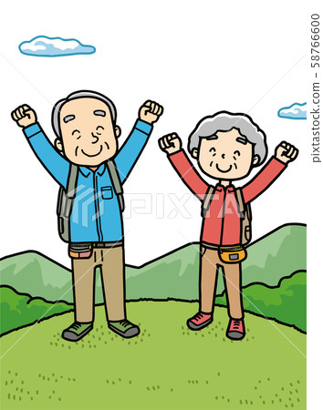 Elderly | Hiking | Excursion | Picnic | Mountaineering | 58766600