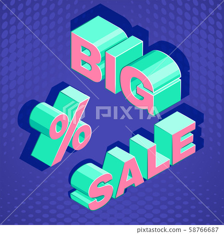 isometric advertising promotion banner template. isometric advertising promotion banner template. 58766687