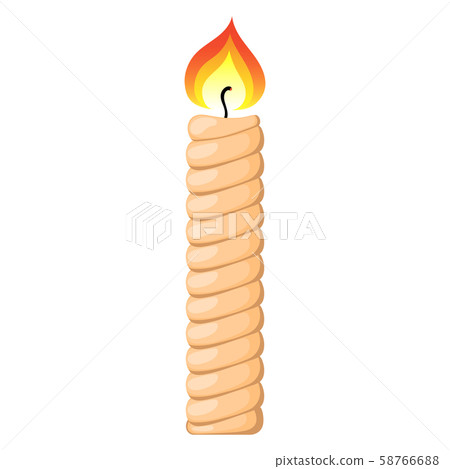 Burning Candle from Paraffin Wax for Your Design. Burning Candle from Paraffin Wax for Your Design. 58766688