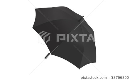 Umbrella parasol open, back view Umbrella parasol open, back view 58766800