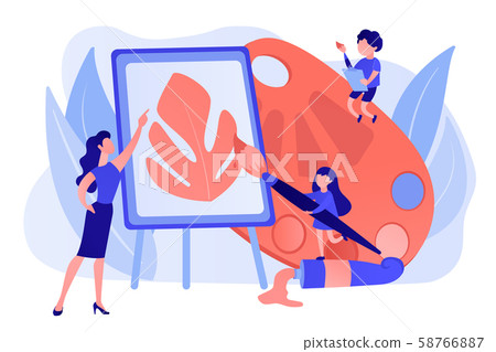 Art studio concept vector illustration. 58766887