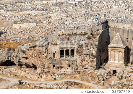 Kidron Valley Tombs in Jerusalem 58767749