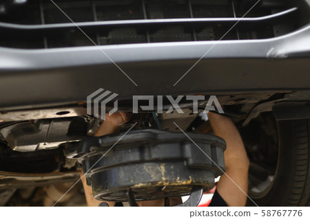 Checking car insides 58767776