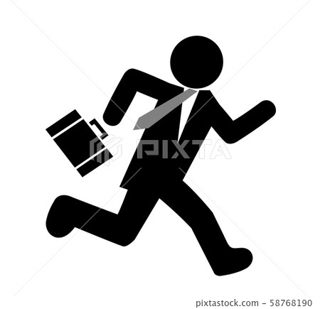 Working businessman icon Working businessman icon 58768190