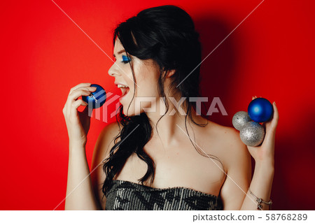 girl with toy 58768289