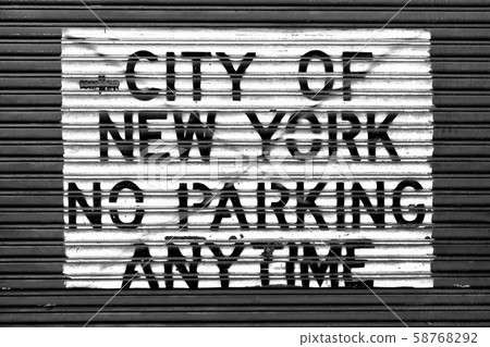 No Parking Sign- New York City 58768292