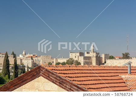 Jerusalem Old City and David's Citadel Jerusalem Old City and David's Citadel 58768724