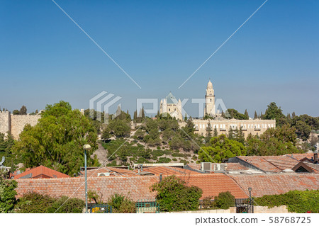 Jerusalem - Mount Zion and The Abbey of the Jerusalem - Mount Zion and The Abbey of the 58768725