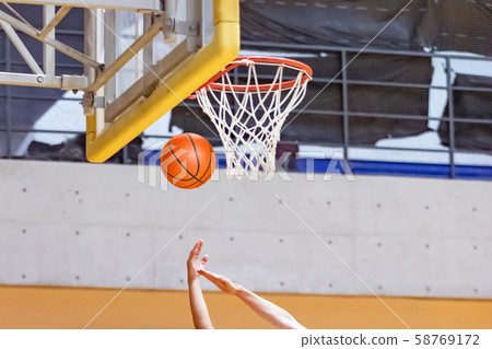 Students playing basketball Students playing basketball 58769172