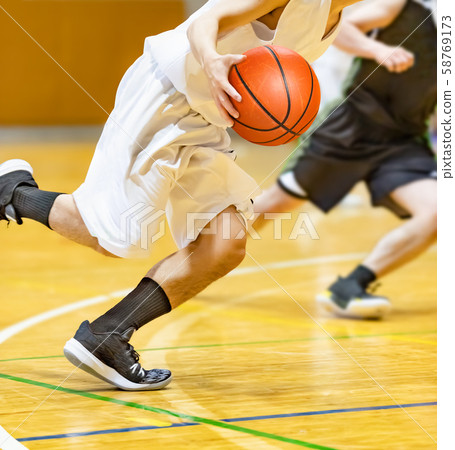 Students playing basketball Students playing basketball 58769173