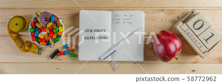 New year resolutions concept New year resolutions concept 58772962