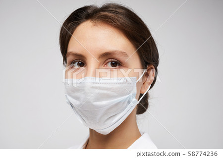 Female Doctor Close Up Portrait Female Doctor Close Up Portrait 58774236