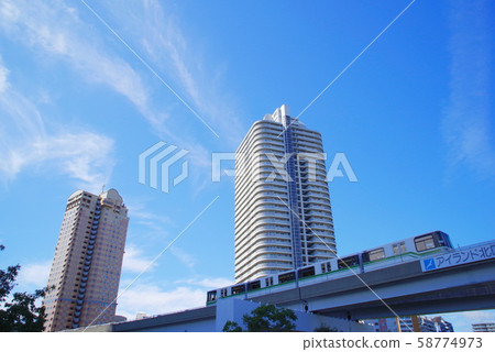 六甲島北口站附近的城市景觀 六甲島北口站附近的城市景觀 58774973