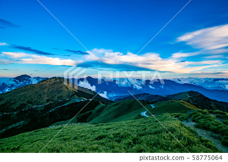 Taiwan Hehuanshan Mountains Landscape Asia Taiwan Hehuanshan Mountains 58775064