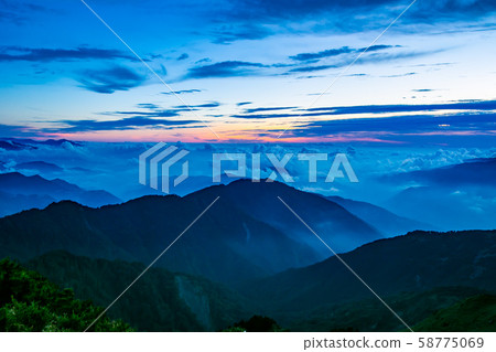 Taiwan Hehuanshan Mountains Landscape Asia Taiwan Hehuanshan Mountains 58775069