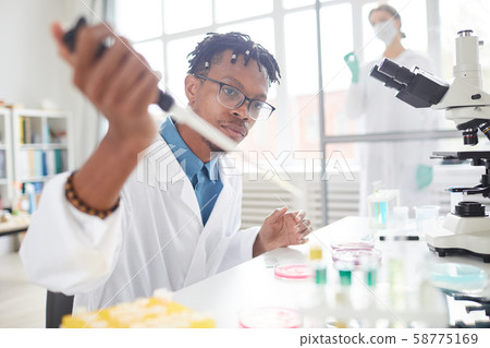 Young African-American Scientist 58775169