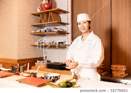 Sushi shop female Sushi shop female 58776601