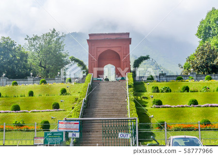 Mughal gardens or (Nishat Bagh garden) Srinagar 58777966