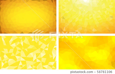 vector pack low poly background yellow color 58781106