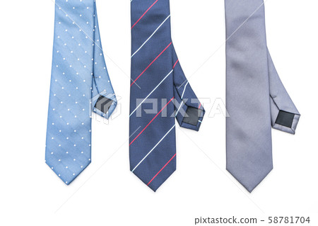 beautiful necktie on white 58781704