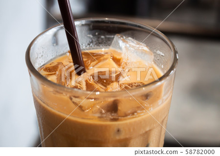 Iced coffee in coffee shop Iced coffee in coffee shop 58782000