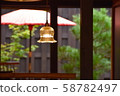 Red umbrella and light 58782497
