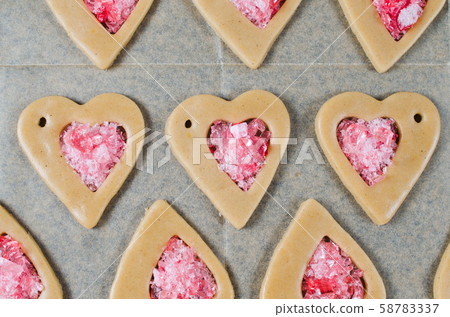 The process of making cookies and Christmas gingerbread at home. The process of making cookies and Christmas gingerbread at home. 58783337
