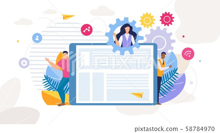 Content Strategy Marketing Development Cartoon Content Strategy Marketing Development Cartoon 58784970