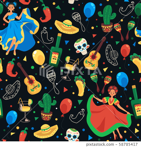 Cinco De Mayo Illustration Set