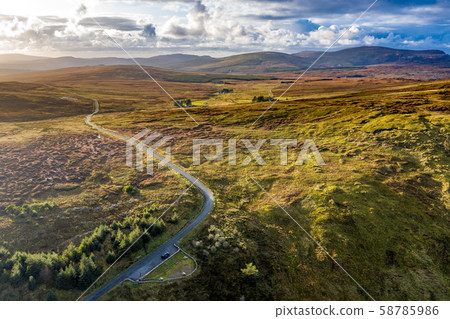 Aerial view from Glengesh Pass by Ardara, Donegal, Ireland 58785986