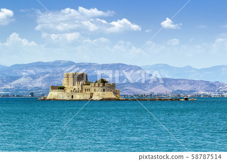 The castle of Bourtzi, Greece The castle of Bourtzi, Greece 58787514